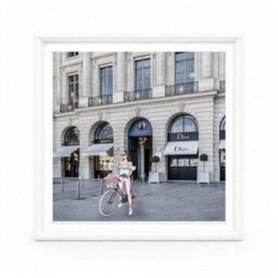 Home Luxe Interiors Dior Joaillerie White Step Frame Luxury Wall Art 40X40Cm Home Decor - thumbnail 3