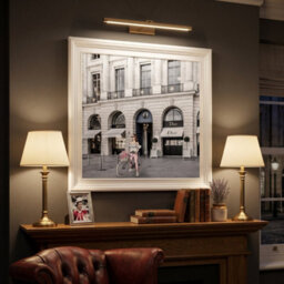 Home Luxe Interiors Dior Joaillerie White Step Frame Luxury Wall Art 40X40Cm Home Decor - thumbnail 2