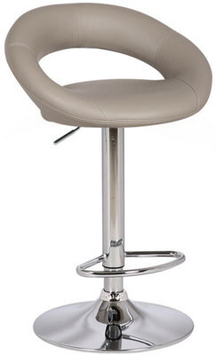 Lamboro Sorrento Kitchen Bar Stool, Height Adjustable Swivel Gas Lift, Home Bar & Breakfast Barstool, Slate Grey - image 1