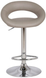 Lamboro Sorrento Kitchen Bar Stool, Height Adjustable Swivel Gas Lift, Home Bar & Breakfast Barstool, Slate Grey - thumbnail 3