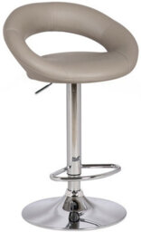 Lamboro Sorrento Kitchen Bar Stool, Height Adjustable Swivel Gas Lift, Home Bar & Breakfast Barstool, Slate Grey - thumbnail 1