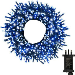 Globrite 50M 500 Led Fairy Lights Blue White Plug In Indoor Outdoor String Lights With 8 Modes - thumbnail 8