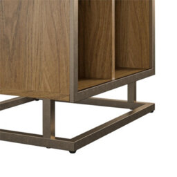 Novogratz Regal Turntable Stand In Walnut Look - thumbnail 2