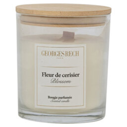 Urbn-Living 12Oz Set Of 1 Blossom Scented Candle In Glass Jar With Bamboo Lid & 75 Hour Burn Time - thumbnail 6