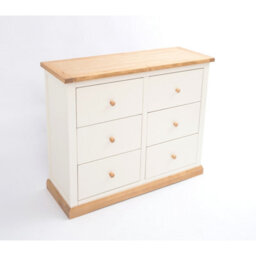Cabinet Bits Trevi 6 Drawer Chest Of Drawers Wood Knob - thumbnail 3