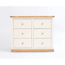 Cabinet Bits Trevi 6 Drawer Chest Of Drawers Wood Knob - thumbnail 1