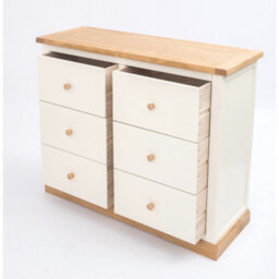 Cabinet Bits Trevi 6 Drawer Chest Of Drawers Wood Knob - thumbnail 4