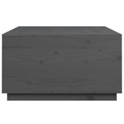 Berkfield Rustic Coffee Table Grey 80X80X45 Cm Solid Wood Pine - thumbnail 8