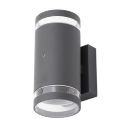 Litecraft Helo Anthracite Up And Down Outdoor Wall Light With Photocell Sensor - thumbnail 2