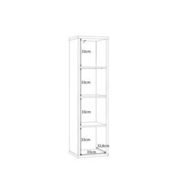 Furniture To Go Mauro 3 Shelves Storage Unit In Terracotta - thumbnail 6
