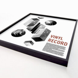 Nielsen 12In Vinyl Record Display Frames, Aluminium, Jet Matt Black, 32X33Cm - Set Of 3 - thumbnail 4