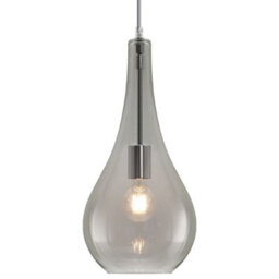 Long Life Lamps Company Modern Smoky Grey Glass Ceiling Pendant Light M0213 - thumbnail 4