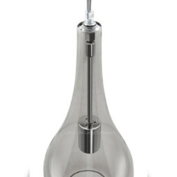 Long Life Lamps Company Modern Smoky Grey Glass Ceiling Pendant Light M0213 - thumbnail 6