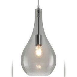 Long Life Lamps Company Modern Smoky Grey Glass Ceiling Pendant Light M0213