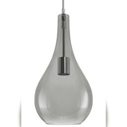 Long Life Lamps Company Modern Smoky Grey Glass Ceiling Pendant Light M0213 - thumbnail 3