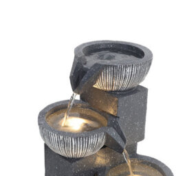 Living And Home Outdoor Solar Powered Garden Water Feature Fountain Rockery Decor 465 mm - thumbnail 7