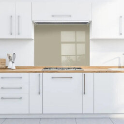 60 X 60Cm Sage Glass Kitchen Splashback Splatter Screen Pre Drilled Holes Wall Hanging Fixings Included - thumbnail 1