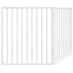 Walplus White Dog Gate Foldable 2 Panels 160 Cm Poplar Wood, Pet Barrier - thumbnail 6