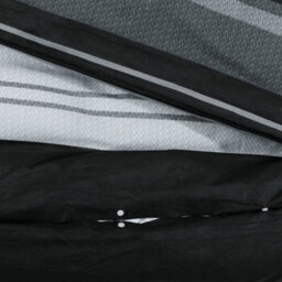 Vidaxl Duvet Cover Set Black And White 200X200 Cm Cotton - thumbnail 4