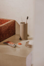 Cosmic Toothbrush Holder, Bathroom Tumbler, Brown, Award-Winning Design, Geyser Collection - thumbnail 4