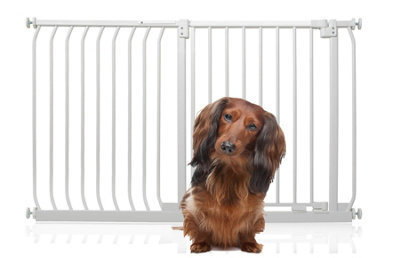 Bettacare Elite Pressure Dog Gate, 134Cm - 143Cm, Matt White, Pressure Fit Pet Gate For Dog And Puppy - image 1