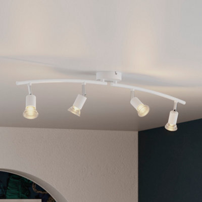 Sasha Tube Gloss White 4 Light Spotlight - image 1