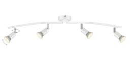 Sasha Tube Gloss White 4 Light Spotlight - thumbnail 6