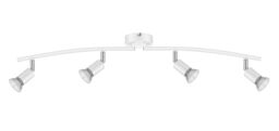 Sasha Tube Gloss White 4 Light Spotlight - thumbnail 2