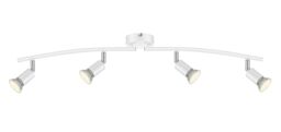 Sasha Tube Gloss White 4 Light Spotlight - thumbnail 3