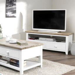 Statement Furniture Florence White Tv Stand With 2 Drawers And Shelf - thumbnail 5