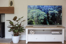 Statement Furniture Florence White Tv Stand With 2 Drawers And Shelf - thumbnail 4