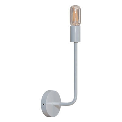 Modern White Wall Light Led E27 Bulb Vertical Wall Sconce Metal Industrial Minimalist Wall Lamp With Bulb - image 1