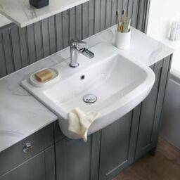 GoodHome Koros Gloss & Matt White Ceramic Tumbler - thumbnail 5
