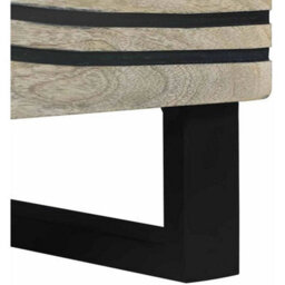 Bedside Cabinet Tables X 2 Solid Acacia Wood Bedroom Nightstand Storage Units - thumbnail 4
