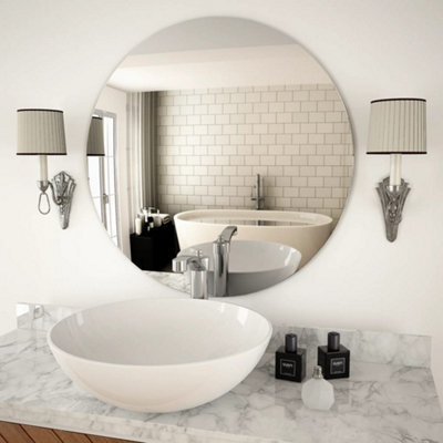 Berkfield Wall Mirror 70 Cm Round Glass - image 1