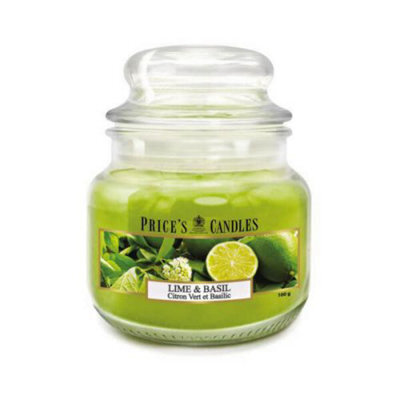 Price's Candles Prices Fragrance Collection Lime & Basil Small Jar Candle