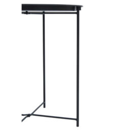 Orsina Black Grey Metal Round Side Table, Modern Design Bedside Table For Bedroom, Functional Livingroom Sidetable - thumbnail 5