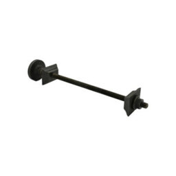 Spira Brass Cast Iron Radiator Brass Wall Stay Bracket Pewter - thumbnail 1