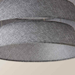 Valuelights Valerie 5 Tier Grey Linen Ceiling Lamp Shade And Bulb (D)40Cm - thumbnail 6