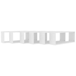 Vidaxl Wall Cube Shelf 6 Pcs White 60X15X23 Cm Engineered Wood - thumbnail 7