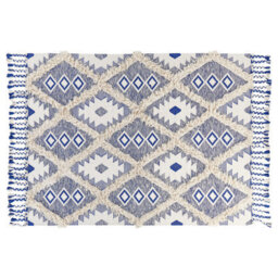 Beliani Rug Manavgat Light Beige 140 X 200 Cm Cotton - thumbnail 4