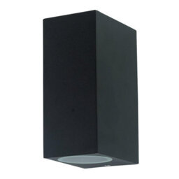 First Choice Lighting Falmouth - Black Up Down Outdoor Ip44 Wall Light - thumbnail 1