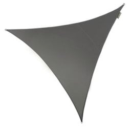 Kookaburra 5M Triangle Waterproof Charcoal Garden Patio Sun Shade Sail Canopy 98% Uv Block With Free Rope
