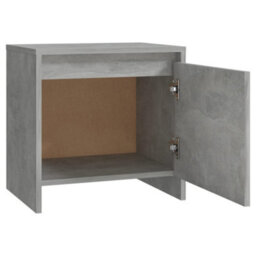 Berkfield Bedside Cabinets 2 Pcs Concrete Grey 45X34X44.5 Cm Engineered Wood - thumbnail 7