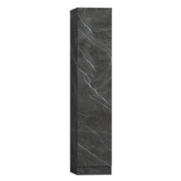 Zita Compact 1-Door Wardrobe In Grey Marble Effect - Bedroom Storage, (L) 50Cm X (W) 37.5Cm X (H) 180Cm, Stylish And Space-Saving - thumbnail 5