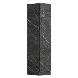 Zita Compact 1-Door Wardrobe In Grey Marble Effect - Bedroom Storage, (L) 50Cm X (W) 37.5Cm X (H) 180Cm, Stylish And Space-Saving - thumbnail 6