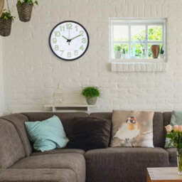 Modern Wall Clock Large Silent Decorative Round Clocks For Bedroom Kitchen - thumbnail 3