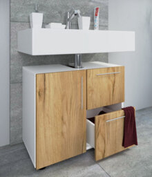Vcm Wooden Bathroom Cabinet Flandu Drawer - thumbnail 3