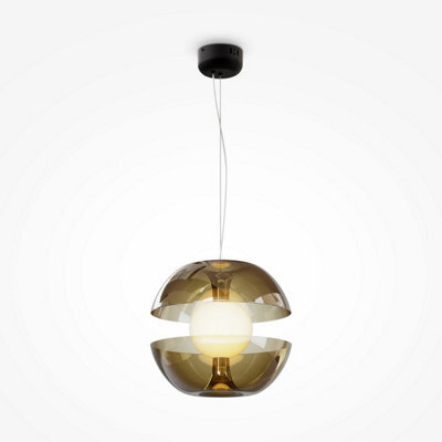 Luminosa Lighting Luminosa Maytoni Rebel Modern Globe Pendant Ceiling Light Gold 3000K - image 1