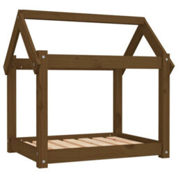 Berkfield Dog Bed Honey Brown 71X55X70 Cm Solid Wood Pine - thumbnail 2